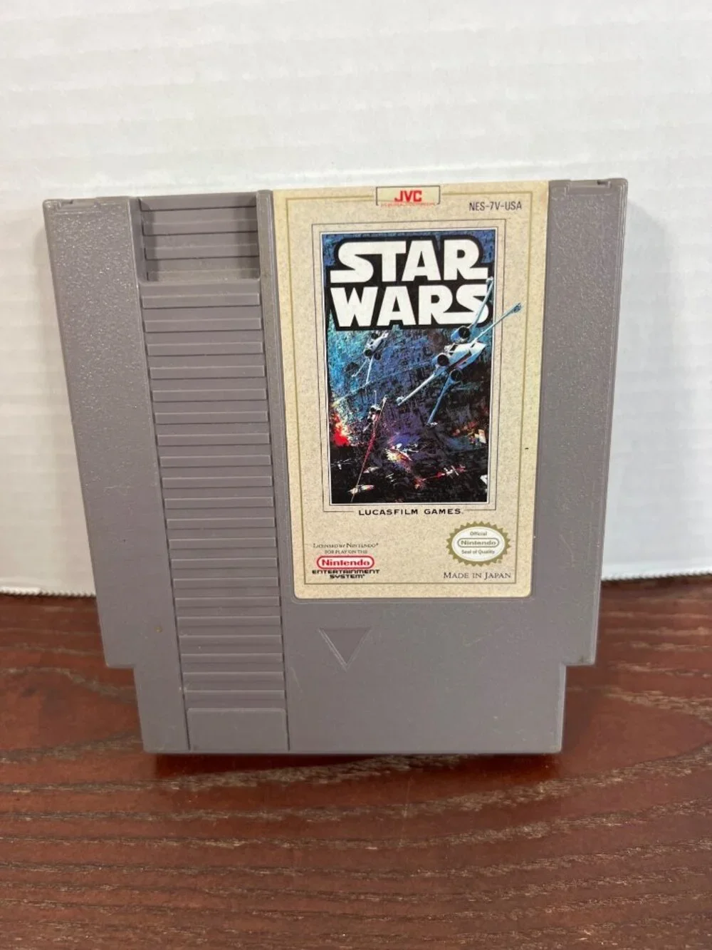 Star Wars NES Game Cartridge 1985 JVC Nintendo With Black Sleeve Tested